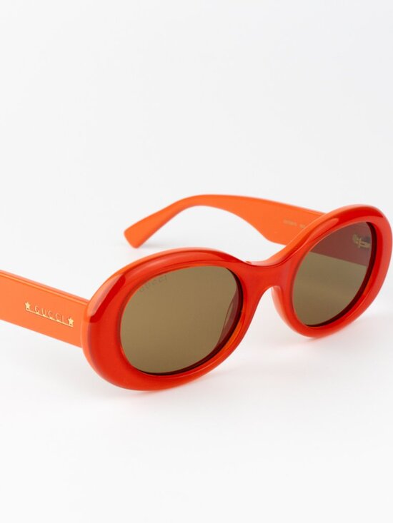 NEW Gucci GG1587S 003 Orange Brown Women Oval Sunglasses GG 1587S main image 7